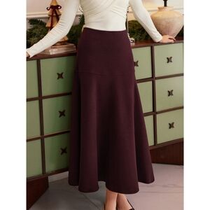 NWT OGL Cashmere-like Flared Maxi Skirt Size L